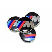 Set 4 Capace Sigle Roti Embleme Jante BMW M Tech Power 68mm