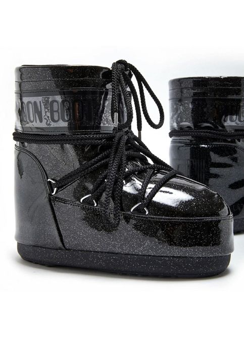 Оригинални Moon Boot черни с брокат