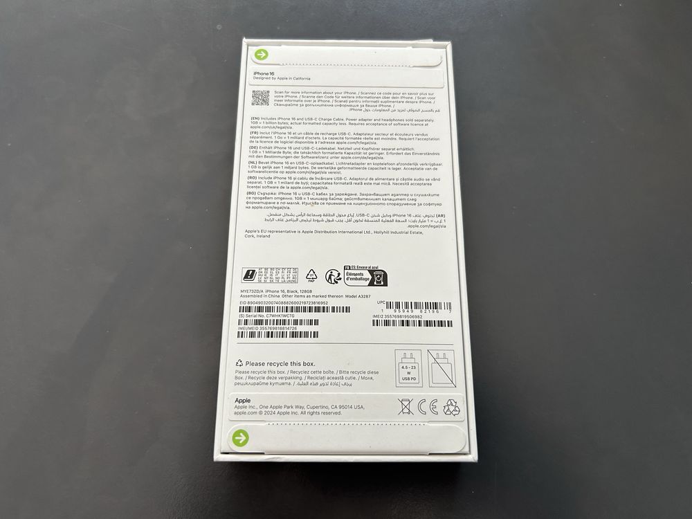 Продавам Apple iPhone 16 128GB-НОВ
