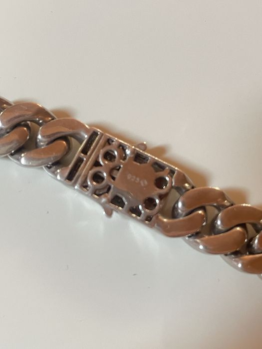 Lant argint 925 iced cuban link 100gr / 55cm