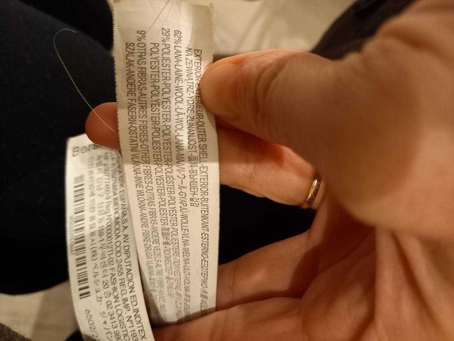 Palton lână Bershka