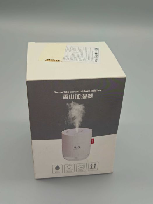 Kомпактен ултразвуков овлажнител H2O, 500мл, type C и LED нощна лампа