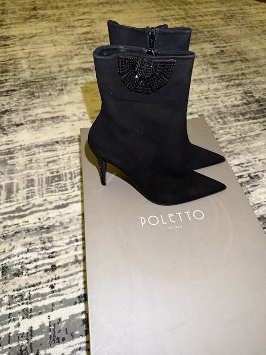 Замшевые пол сапог