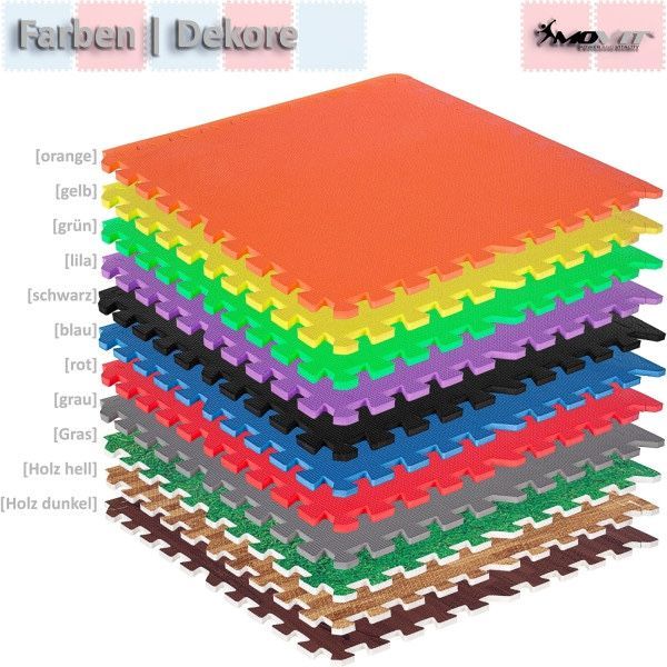 Saltea Tatami tip Puzzle, galben MOVIT - 8 bucati