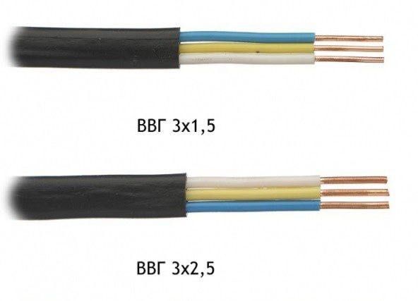 Кабель ВВГнг(А)-LS 3x1.5   ВВГнг(А)-LS 3x2.5