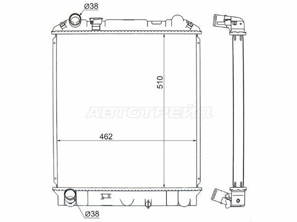Радиатор Nissan Atlas f