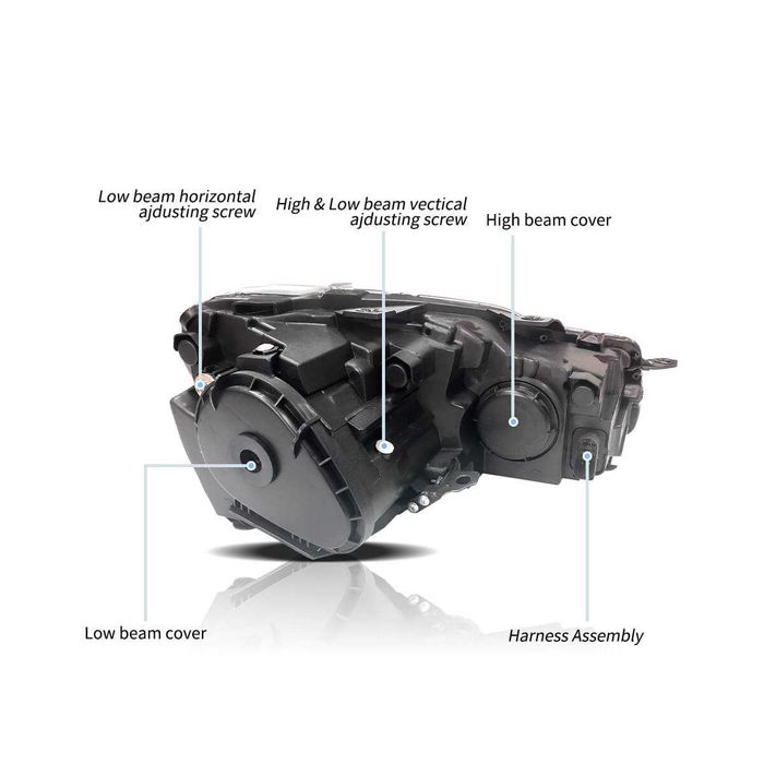 Комплект фарове с динамични мигачи за VW GOLF 6 2008 - 2012