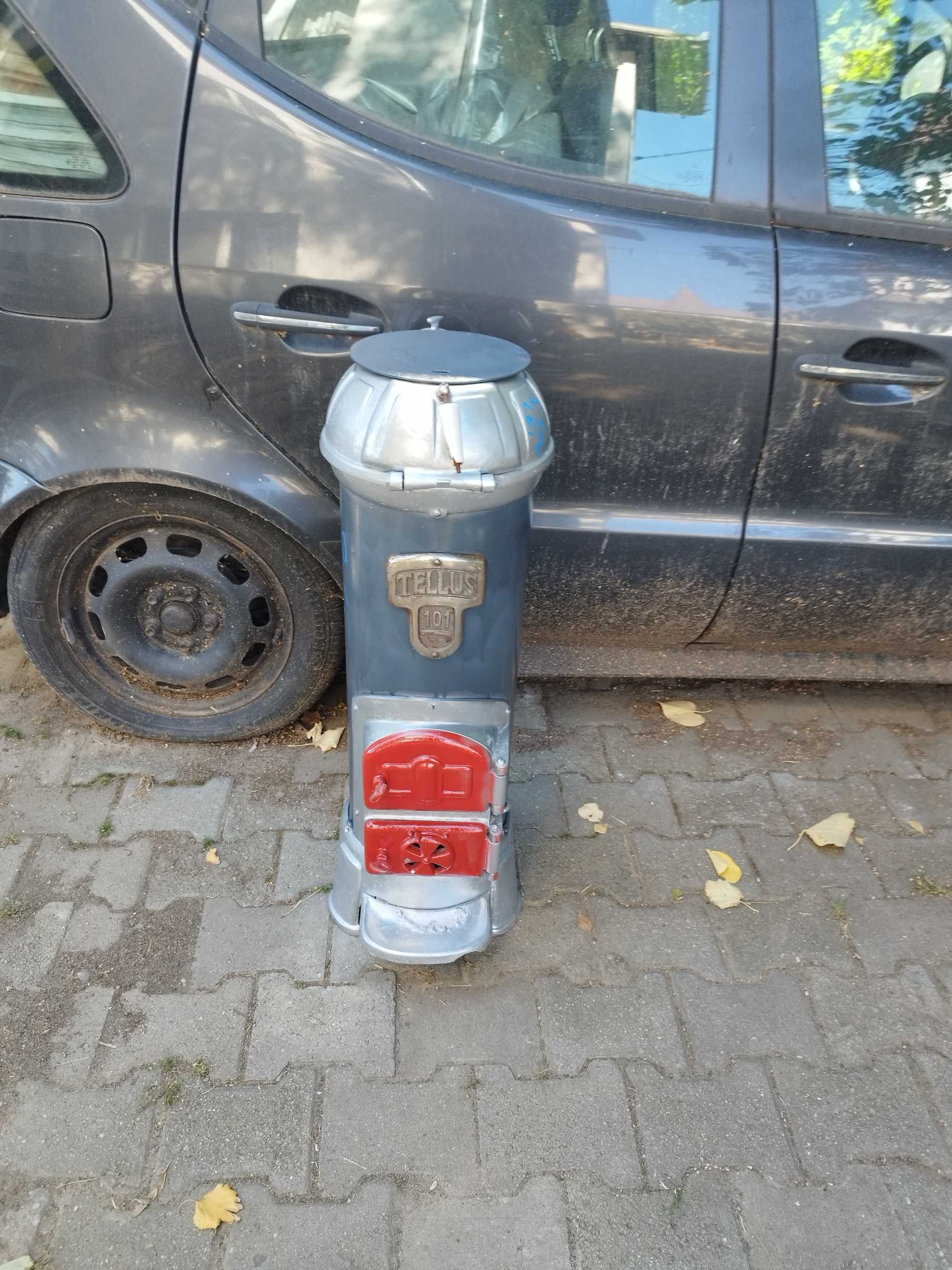 Sobă Godin pe lemne cărbuni original de fonta