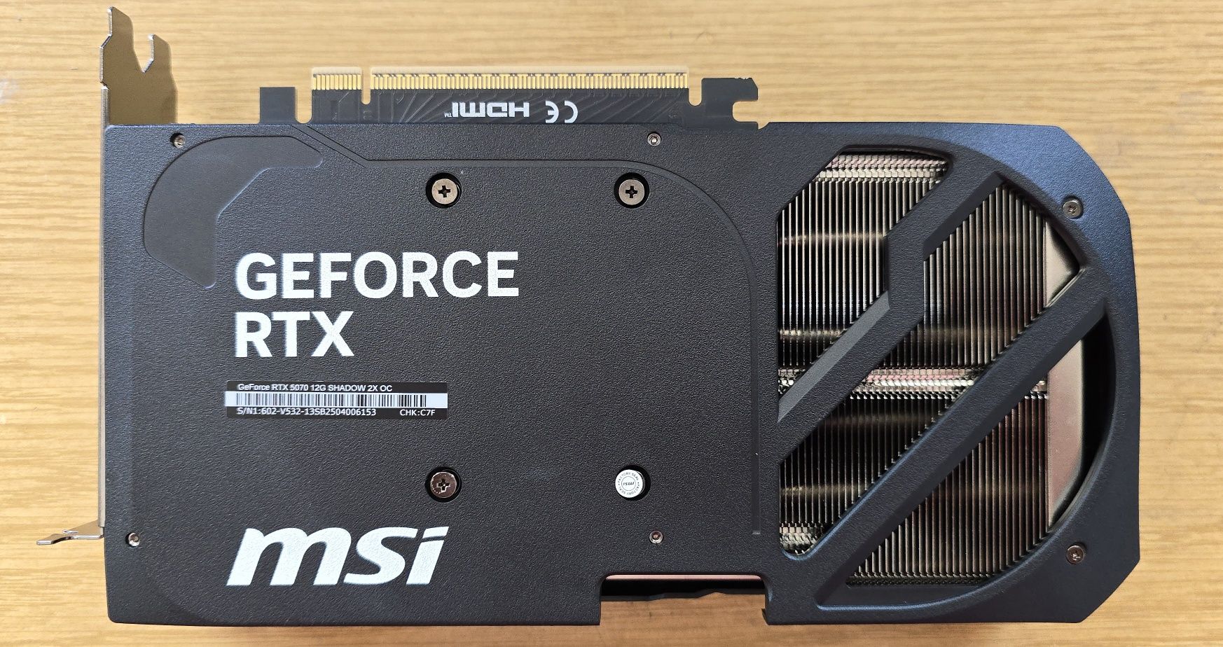 Видео карта MSI RTX 5070 Shadow 2X 12GB GDDR7 Nvidia, като нова