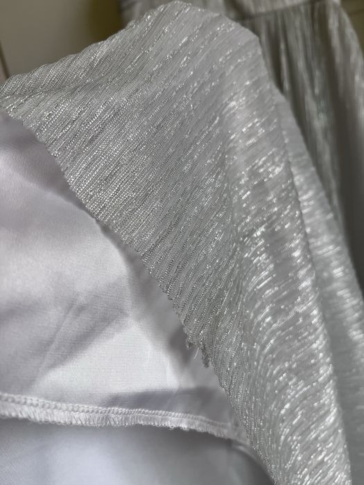 Rochie argintie lunga XS