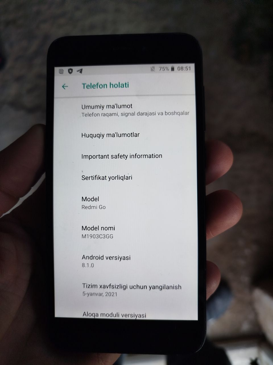 Redmi Go telefon sotiladi