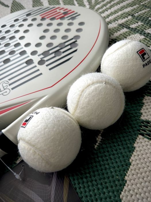 Топки за падел Fila - 3бр. бели