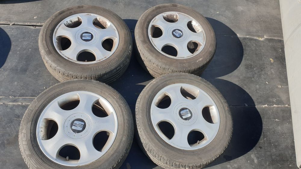 Джанти сеат 5х112 с гуми 215 55 16