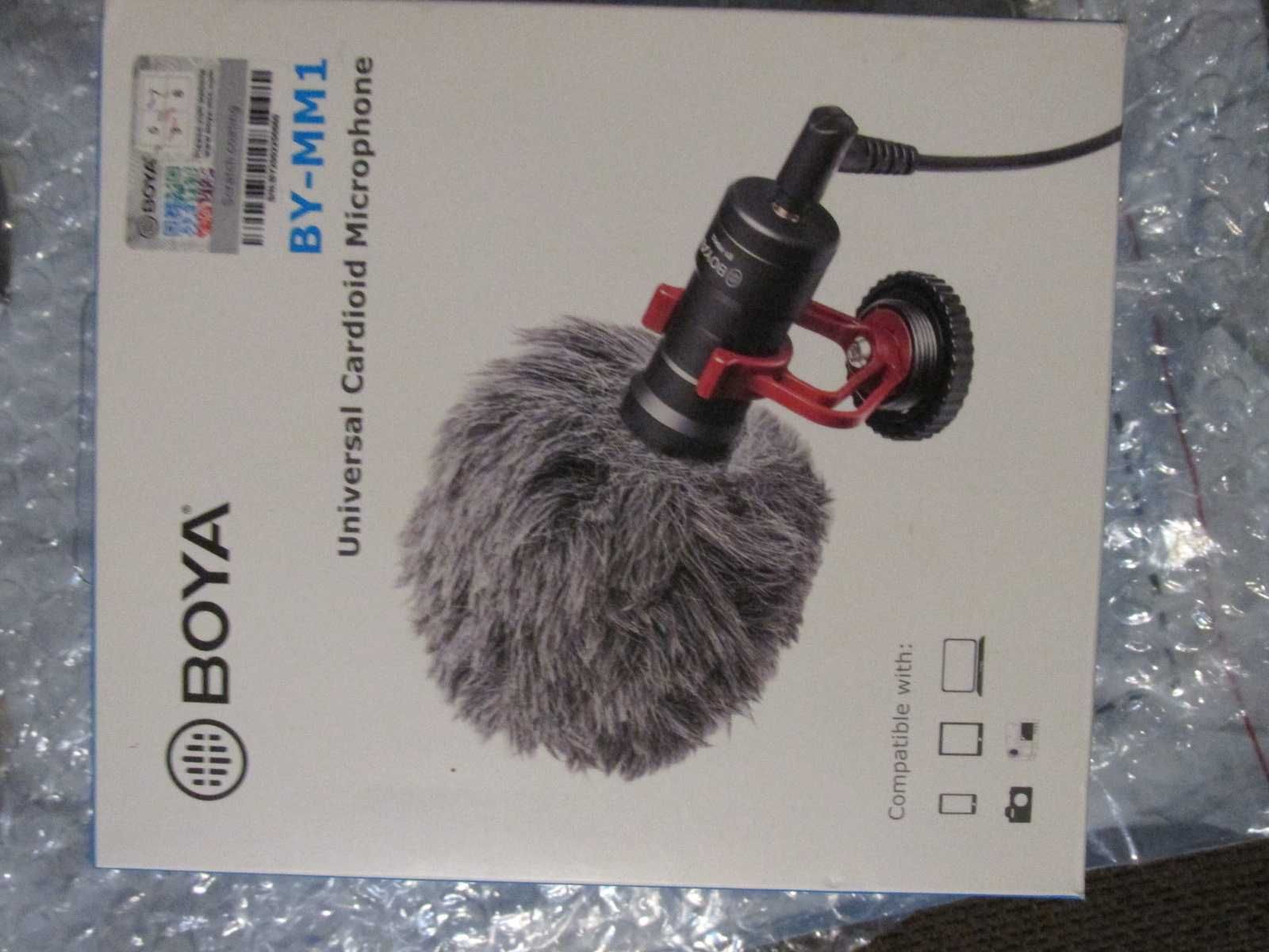 Kit de vlogging cu microfon pentru smartphone BOYA   -  NOU