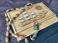 ,, Black Pearl 's secrets"-jurnal handmade-prevazut cu lacat