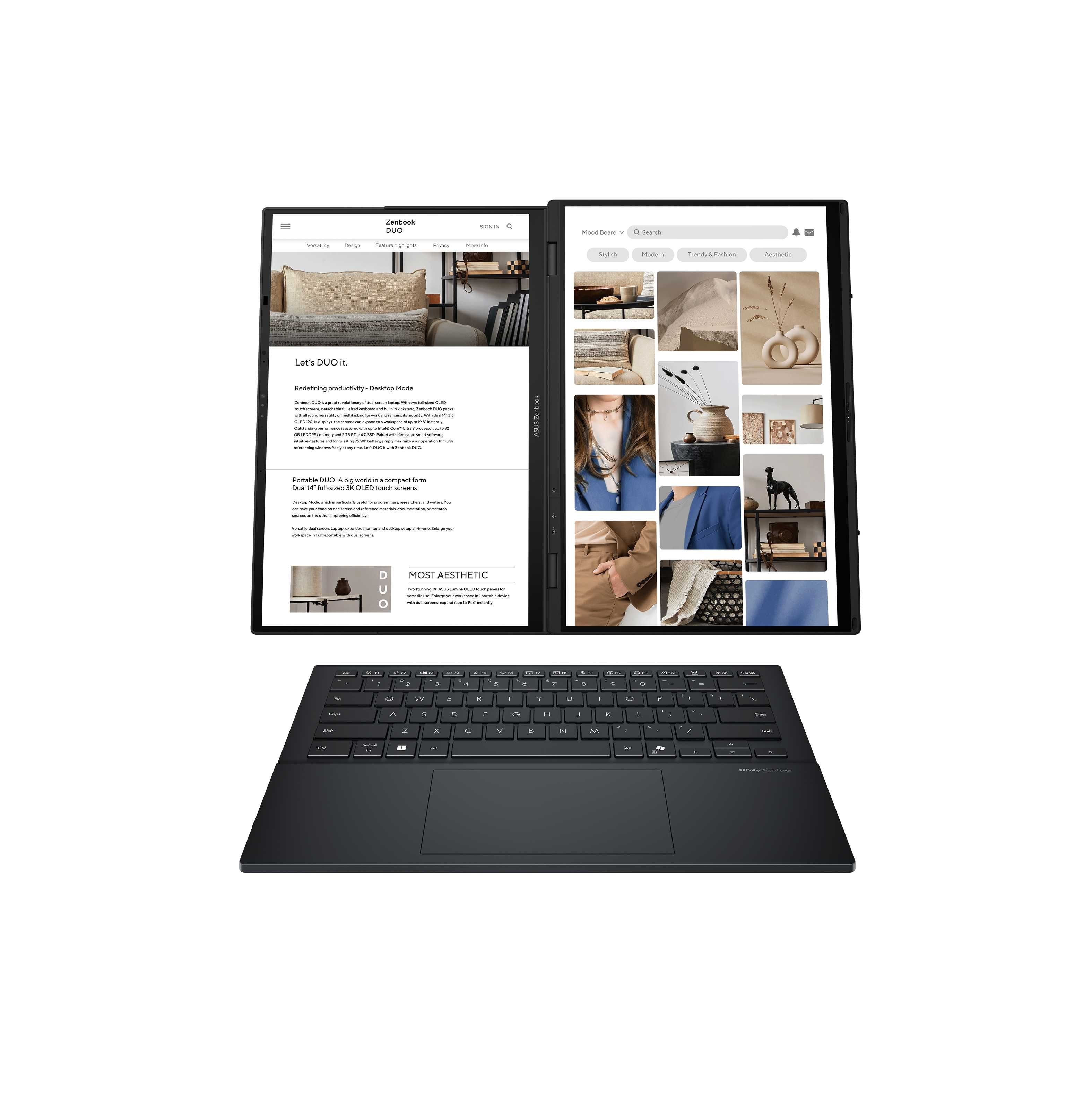 & Ноутбук ASUS ZENBOOK DUO  14.5 WQ/i5 12500H/DDR5 16GB/ 1TB SSD