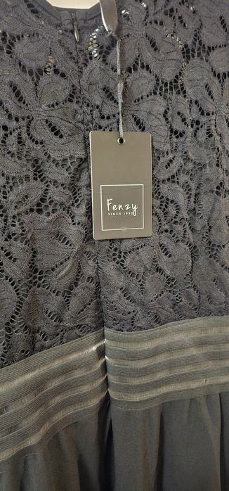 Нова дълга черна рокля Bianca