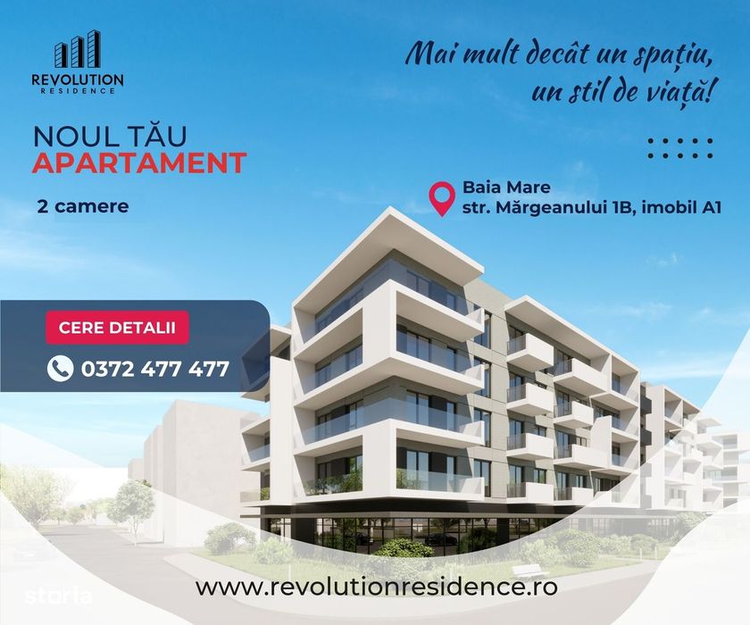 COMISION 0% - Apartamente 2 camere - Margeanului 1B-A1, Baia Mare
