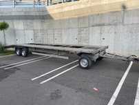 Remorca platforma boro 8,5 m 3500 kg axa viratoare doua pozitii 3,5t