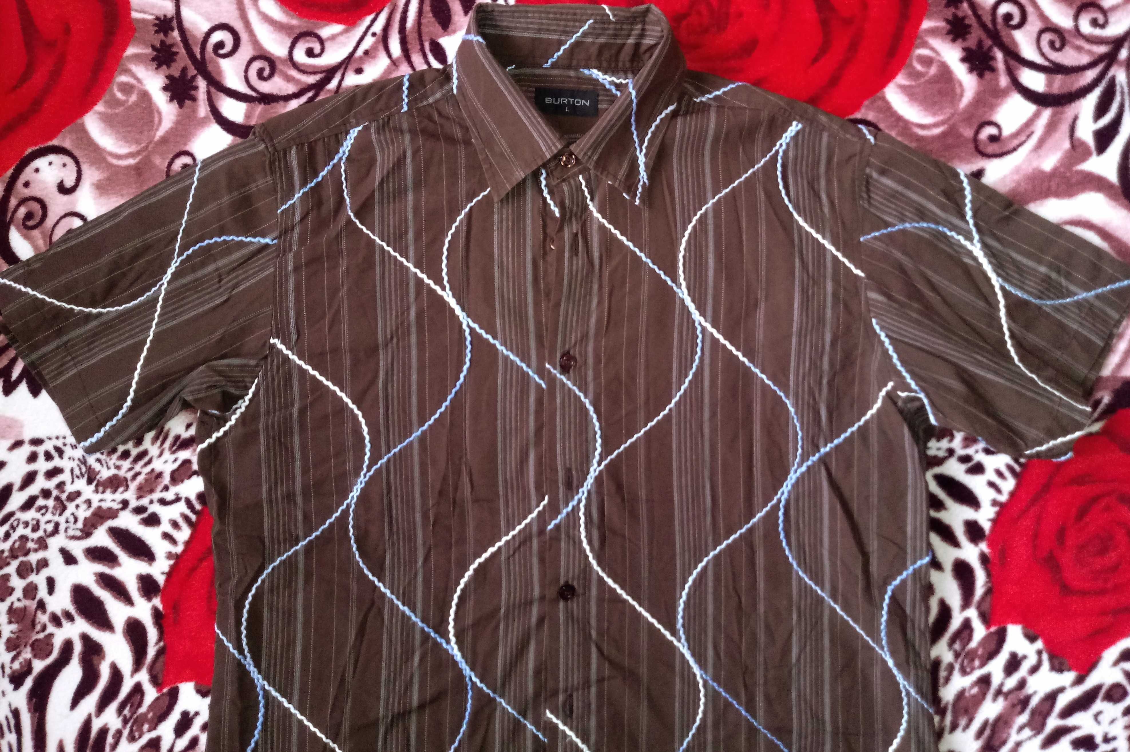 Мъжка риза с къс ръкав Burton, L Размер