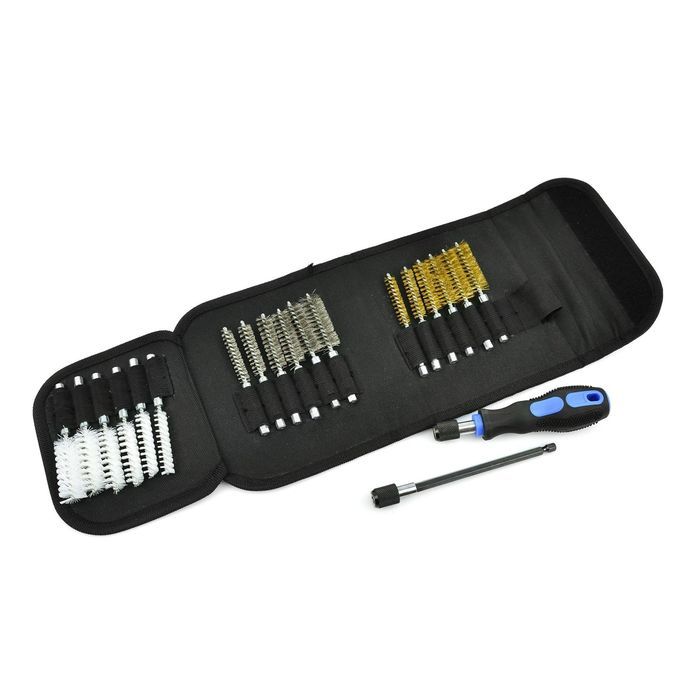 Set perii curatare canale locas injectoare 20 piese