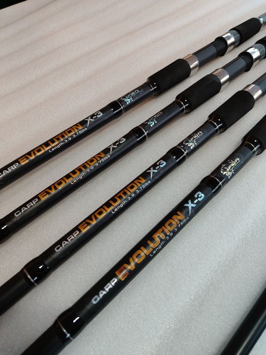 Set 4 Lansete Crap Pro Fl Evolution X-3, 3.9m 3.5 Lbs 3 segmente