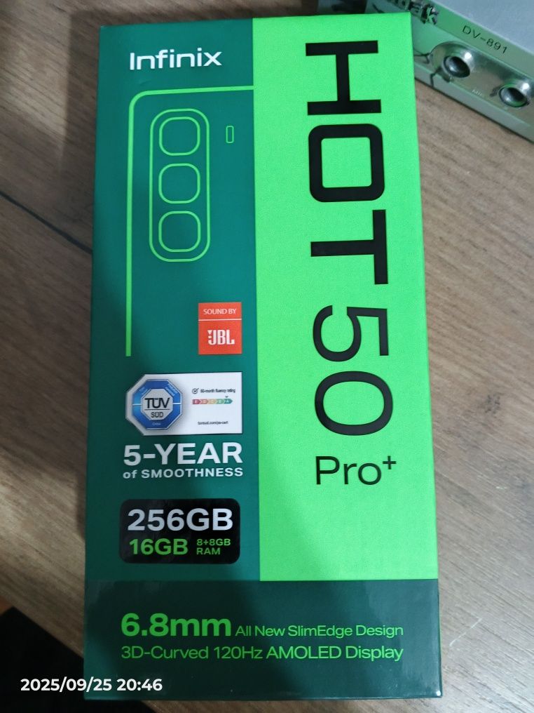 Infinix hot 50 pro plus 4G, обмен, коробка документ все есть, 8+8/256
