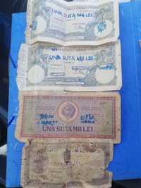 Bancnote vechi românești și 2 rusesti