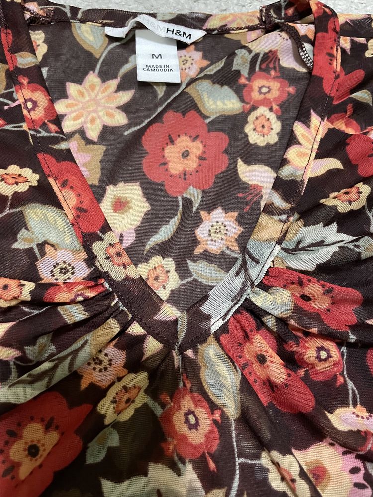 Bluza cu imprimeu floral, H&M