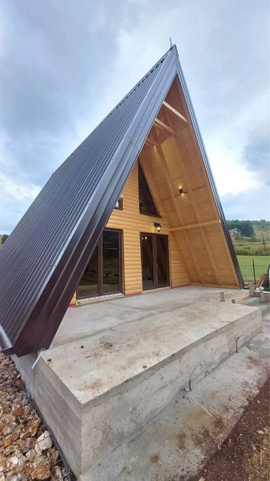 Construim cabane stil A-frame