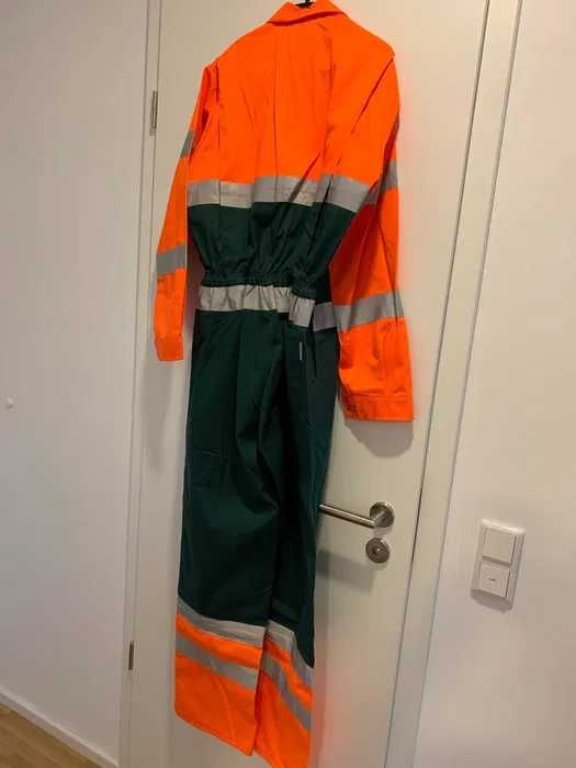 Salopeta de lucru marca Havep, portocaliu-verde , Redeucere 50%