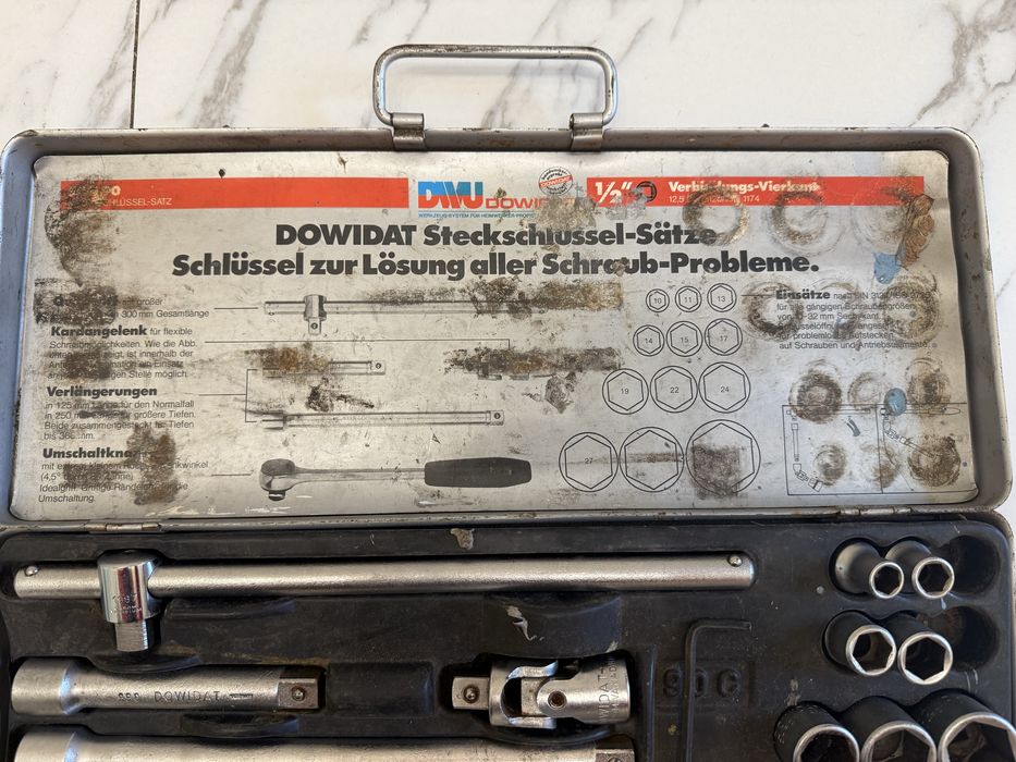 Trusa DOWIDAT Germany 1/2 clichet Tubulare mecanic auto