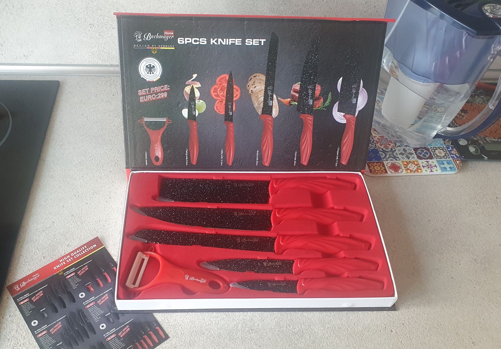 НОВ комплект ножове+белачка Bachmayer BM-6603
