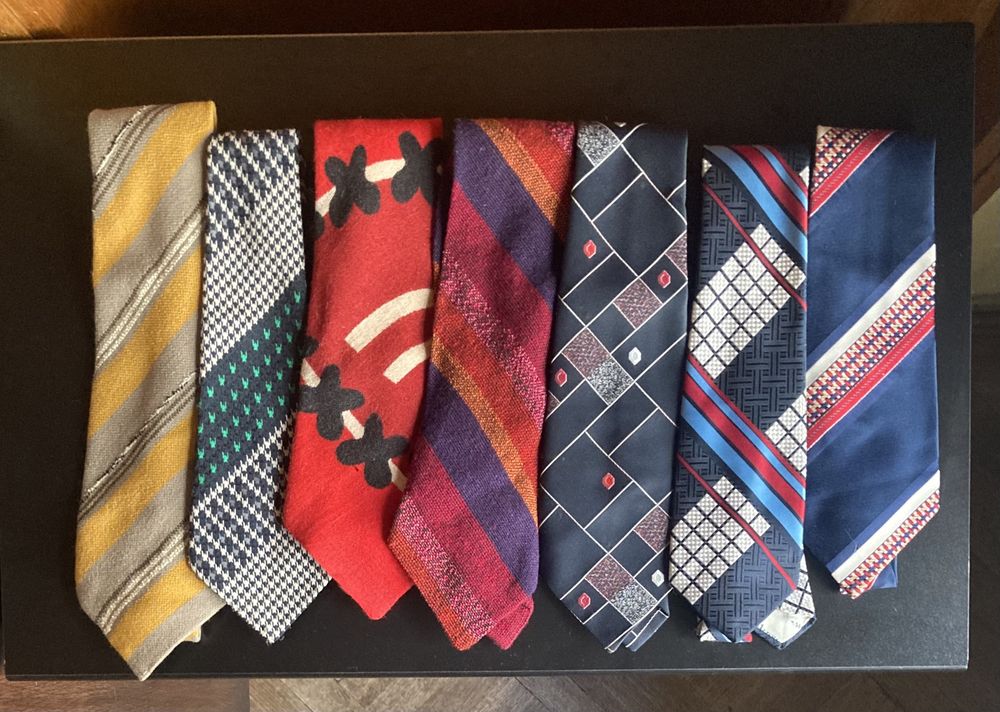 7 Cravate Diverse Materiale