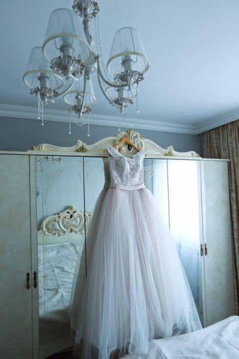 Продам нежное Свадебное платье цвета пудры Victoria Soprano! Узату!