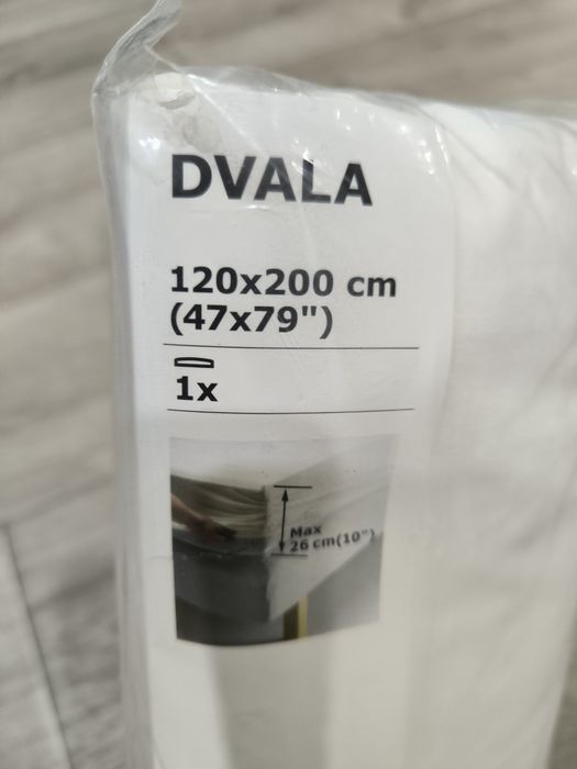 Простыня на резинке 120*200 IKEA DVALA