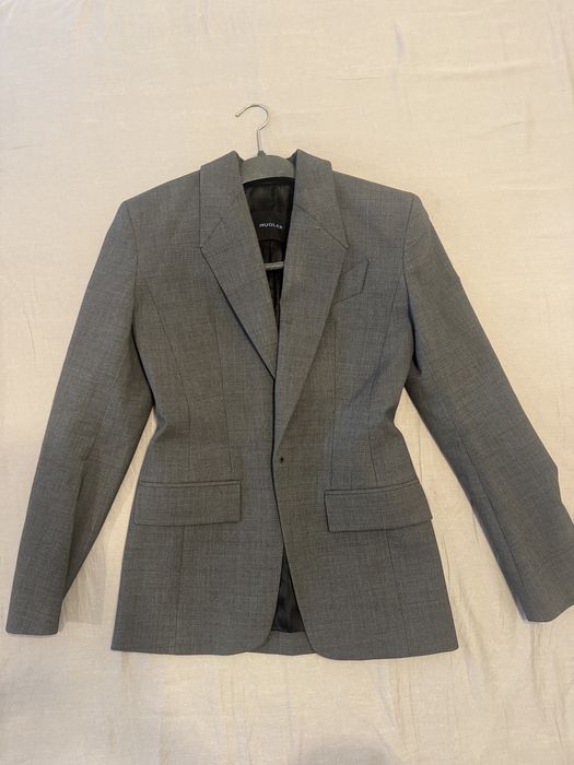 Mugler grey tailored jacket