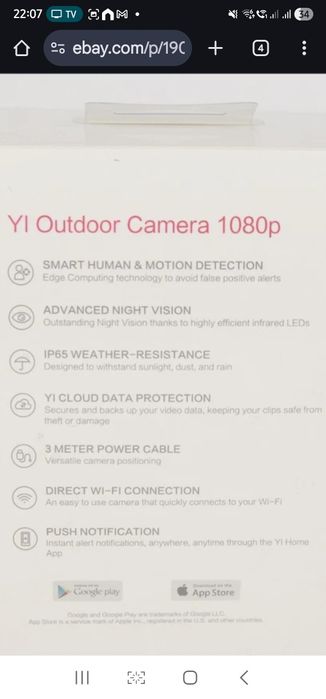 YI Outdoor Camera 1080P