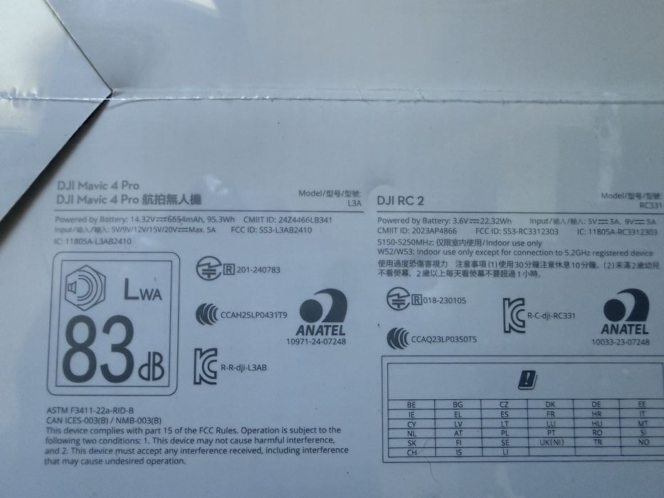 Drona dji Mavic 4 Pro cutia sigilata