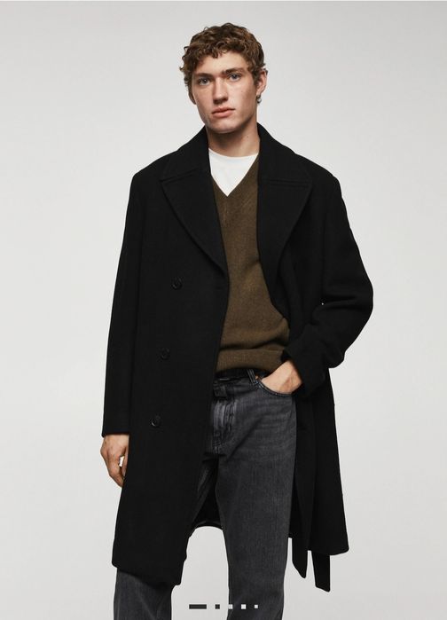 Пальто мужское очень теплое 52-54 в хорошем состоянии