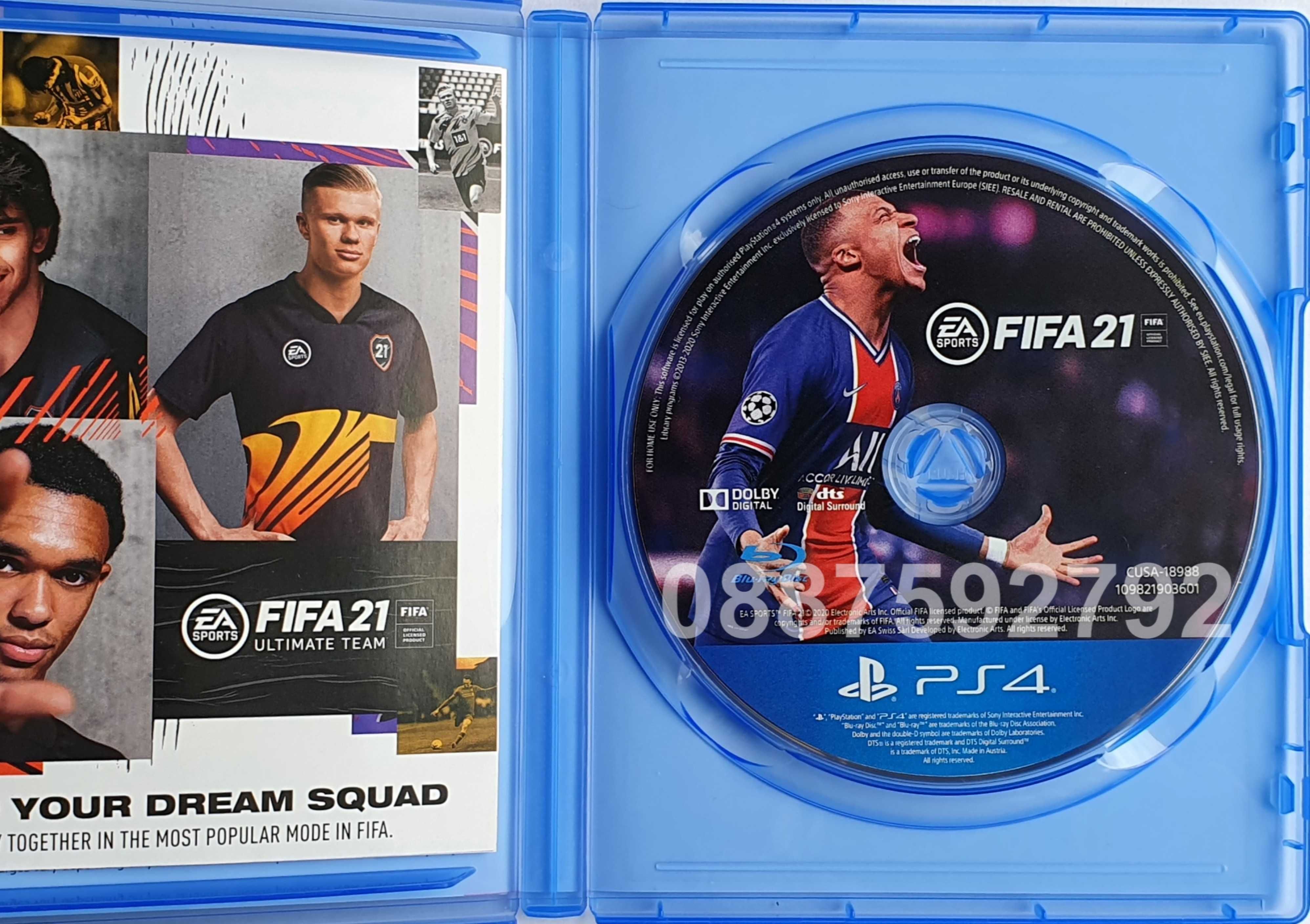 Перфектен диск играта FIFA 21 PS4 Playstation 4 ФИФА 2021 Плейстейшън