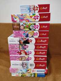 11 Jocuri Puzzle Trefl - Disney,Princess, 100-200 piese