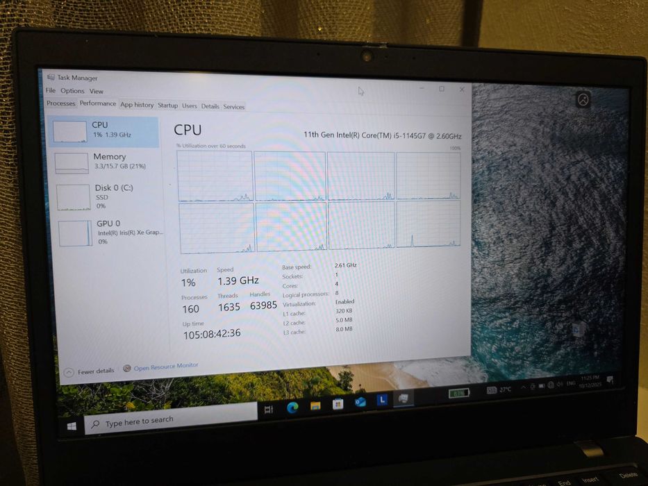 Лаптоп Lenovo L14 gen 2/i5-1145G7/16GB ram/256GB SSD/2 мес ост гаранци