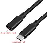 Cablu USB C 3.2 GEN 2 Prelungitor 2M, 3M sau 5M Negru - 4K