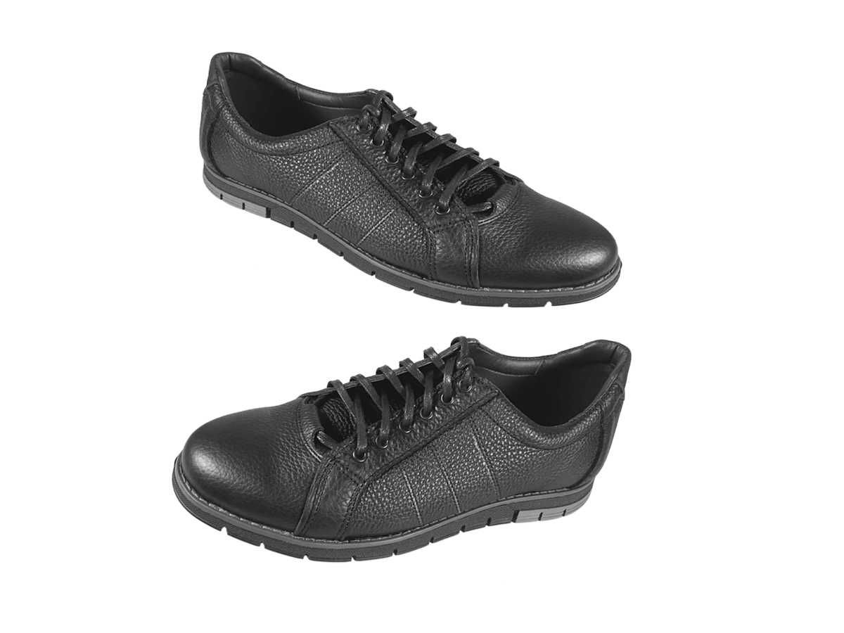 Pantofi casual de barbati din piele naturala Sami Negru marime 41 NOU