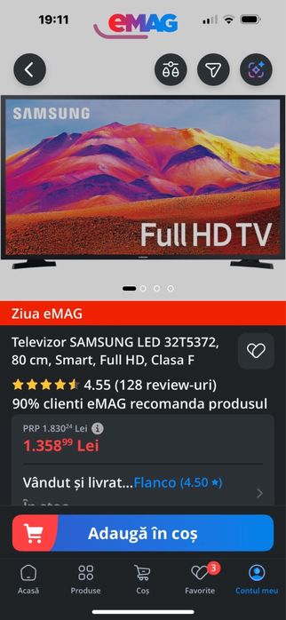 Televizor Samsung led smart 80cm full hd !