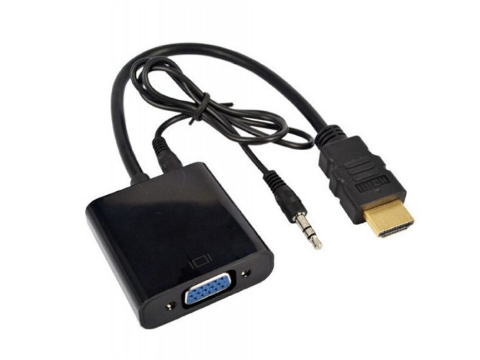 Преходник HDMI към VGA и аудио,HDMI To VGA, Adaptor, AUX Cable ,Conver