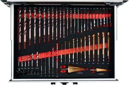 Аккумуляторная бесщёточная дрель 18 В с аксессуарами, 126 предметов