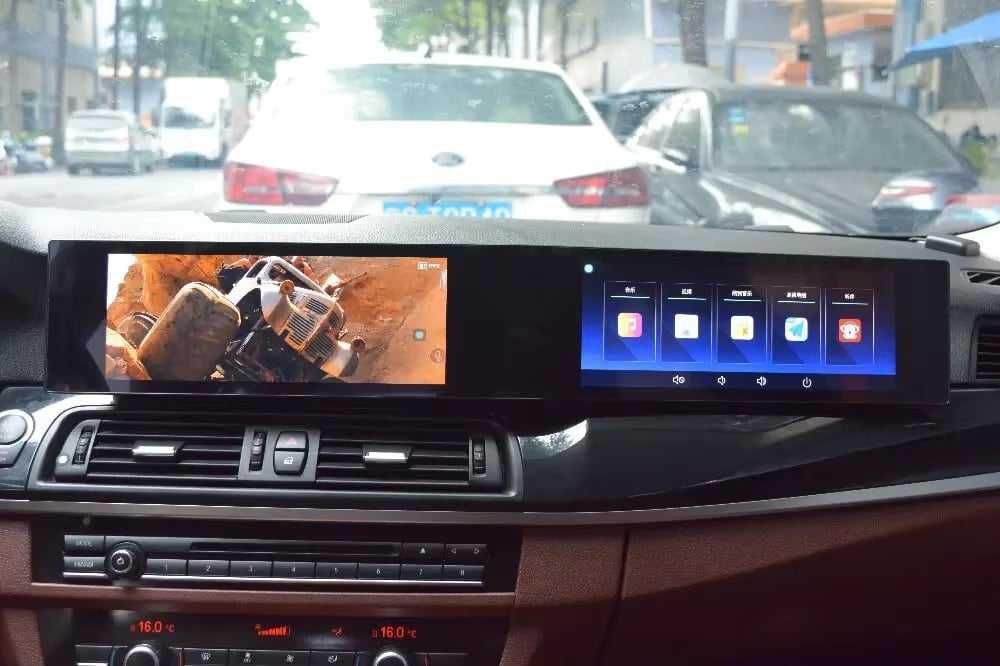 Dual Display 21" Android Мултимедия за BMW 5 Series F10/F11, 2010-2017