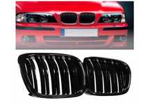 Двойни бъбреци решетки, BMW E39, 1995-2003 г., черен гланц, лак